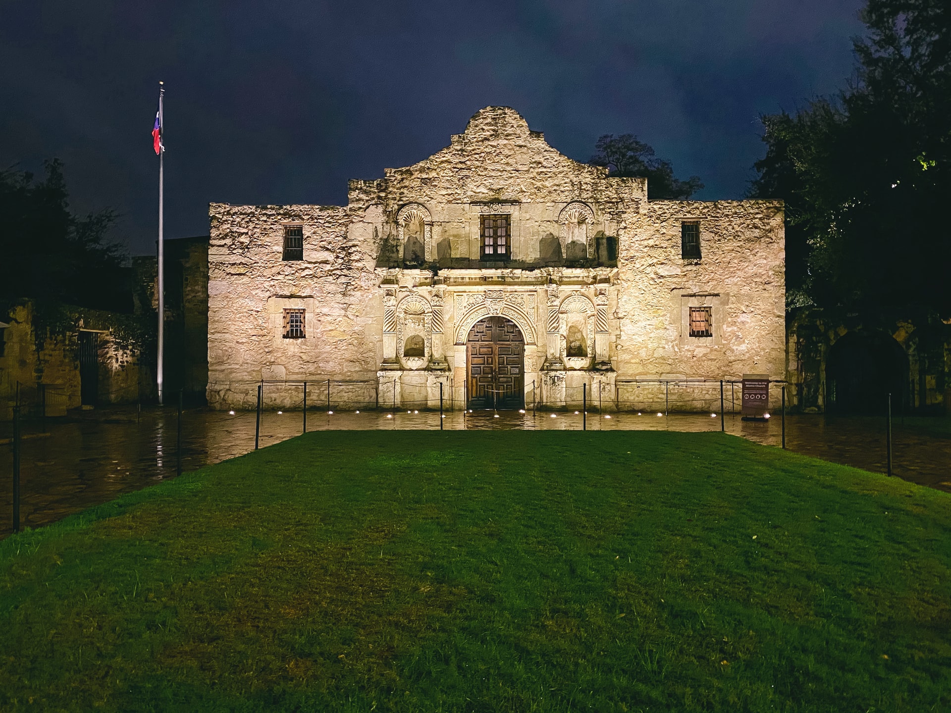 The Alamo at Night