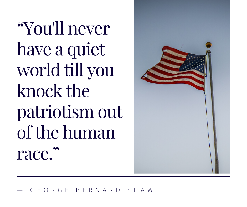 FP Quotes: ‘Patriotism’ – George Bernard Shaw