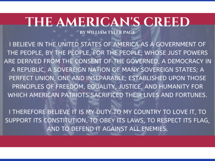 The American’s Creed