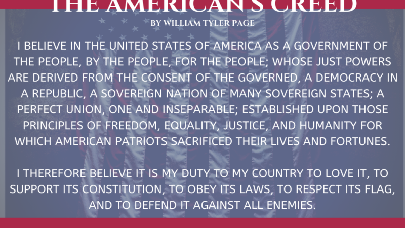 The American’s Creed